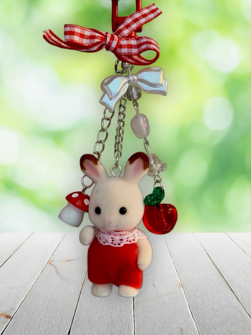 Calico Critters Bunny Rabbit Keychain bag charm